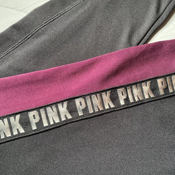 VS PINK Workout Cozy Pocket Legging Maroon. New - Picture 8 of 10